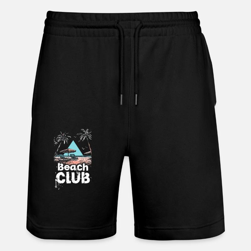 Club de plage Paradise - Short de jogging bio TRAINER Stanley/Stella unisexe - noir