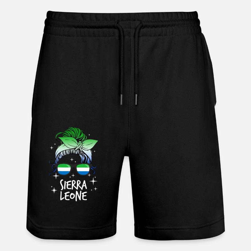 Sierra Leone - Short de jogging bio TRAINER Stanley/Stella unisexe - noir
