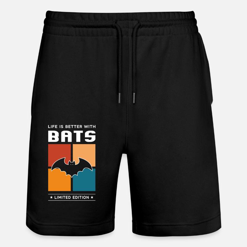 Bats - Short de jogging bio TRAINER Stanley/Stella unisexe - noir