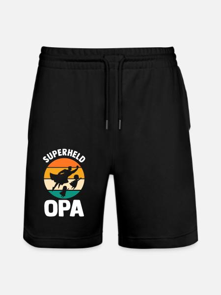 Papy Papy - Short de jogging bio TRAINER Stanley/Stella unisexe - noir