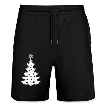 Arbre de Noël - Short de jogging bio TRAINER Stanley/Stella unisexe - noir - Devant - Nik (191cm) & Marisol (170cm)
