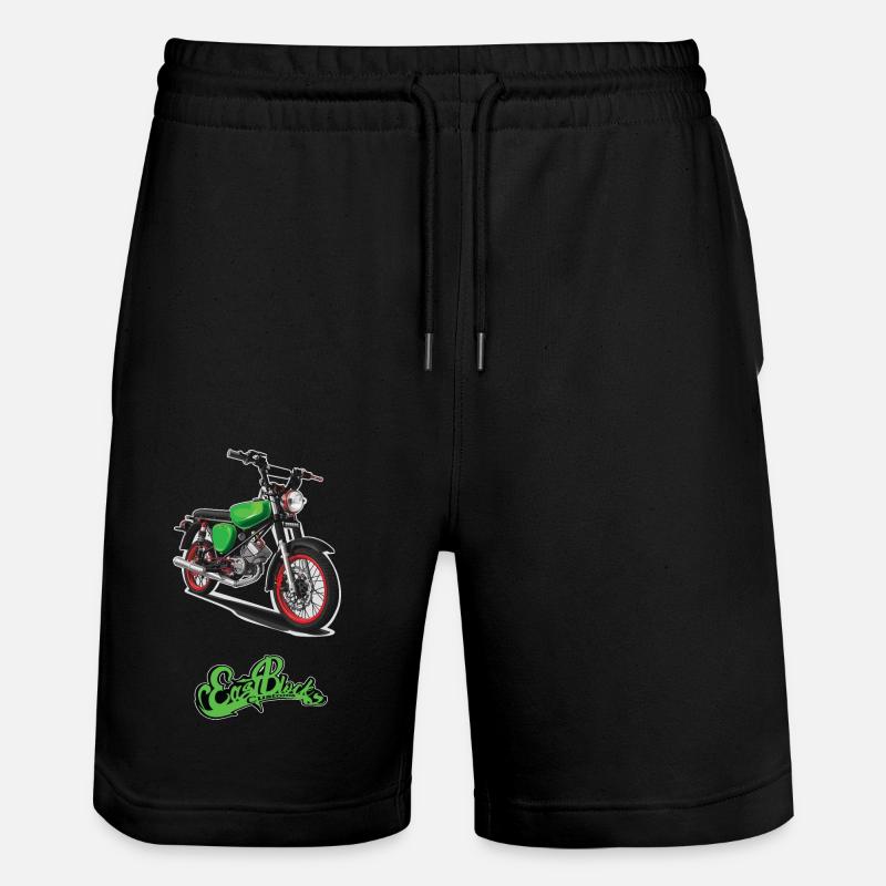 S51 (vert) // Illustration - Short de jogging bio TRAINER Stanley/Stella unisexe - noir