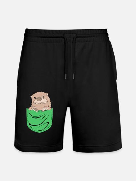 Otter - Stanley/Stella Trainer Unisex Organic Jogging Shorts - black