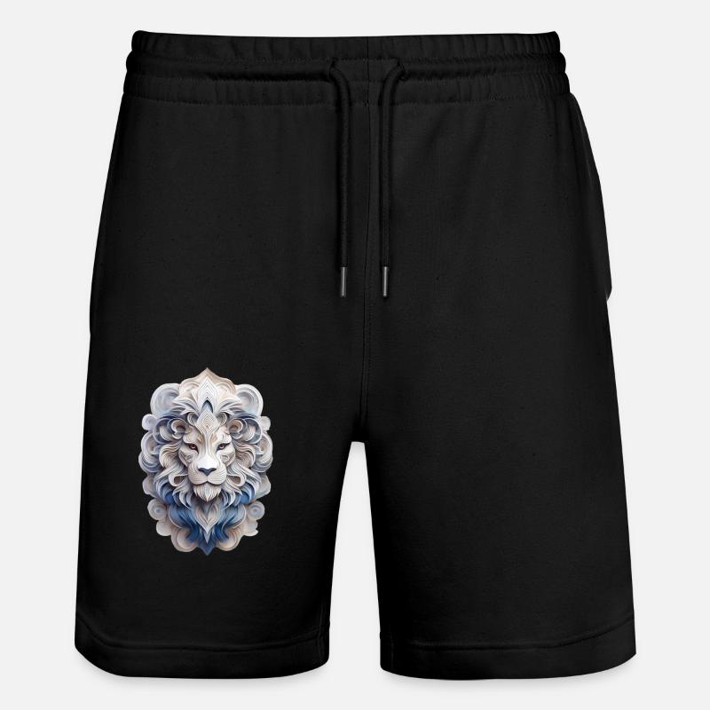 Signe du zodiaque Lion - Short de jogging bio TRAINER Stanley/Stella unisexe - noir