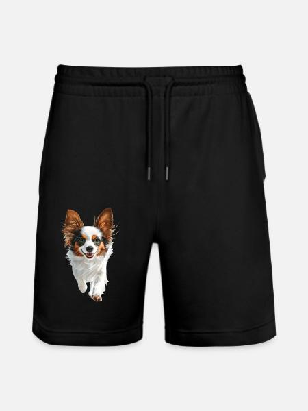 Schmetterling - Stanley/Stella Unisex Bio Joggingshorts Trainer - Schwarz