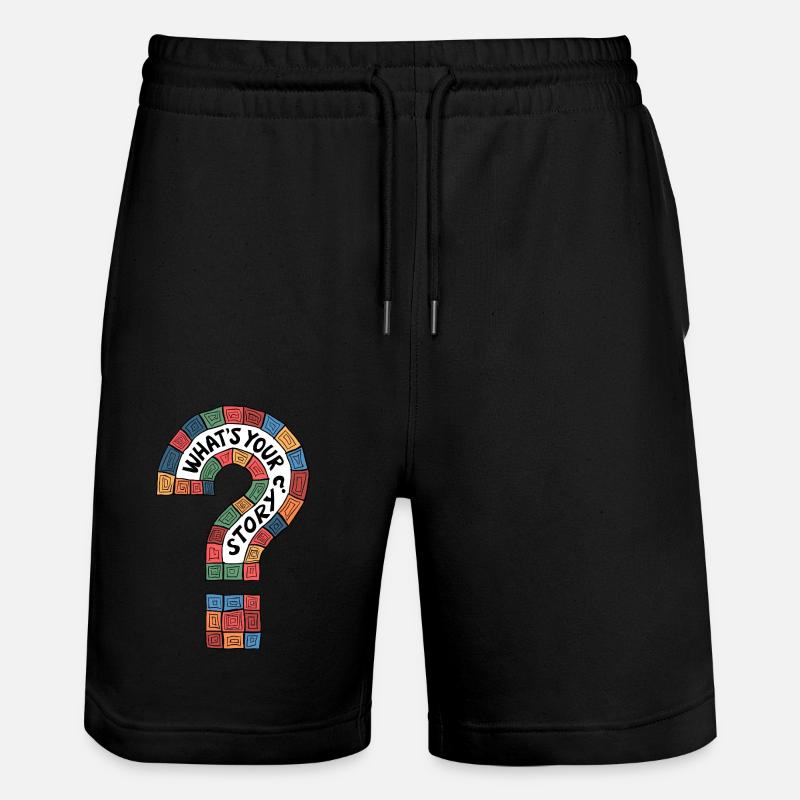 Quelle est votre histoire ? - Short de jogging bio TRAINER Stanley/Stella unisexe - noir