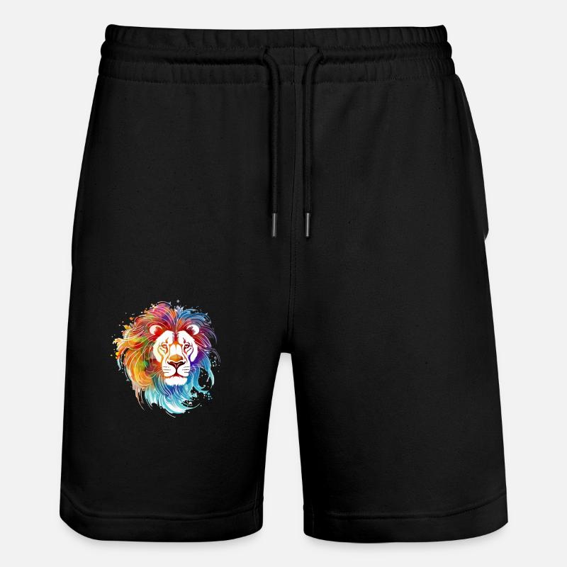 Ozi le lion - Short de jogging bio TRAINER Stanley/Stella unisexe - noir