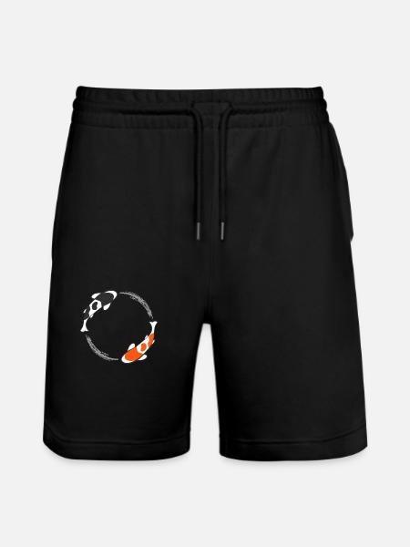 Poisson Koi - Short de jogging bio TRAINER Stanley/Stella unisexe - noir