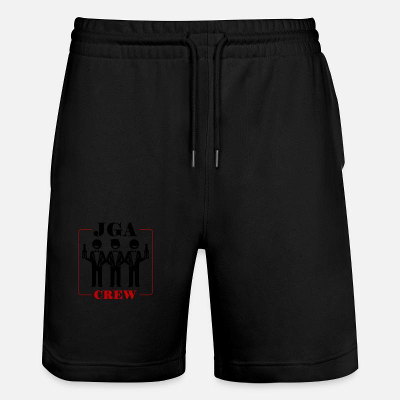 Junggesellenabschied Crew - Stanley/Stella Unisex Bio Joggingshorts Trainer  - Schwarz