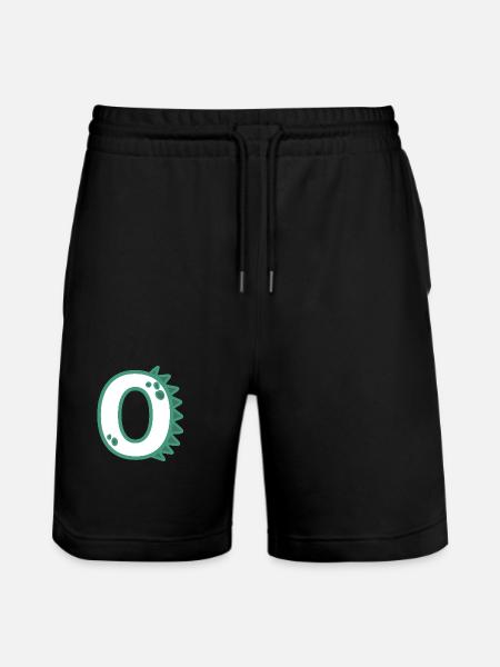Number 0 - Stanley/Stella Trainer Unisex Organic Jogging Shorts - black