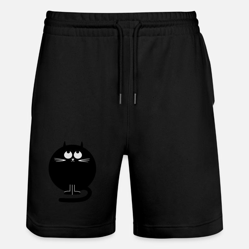 katze - Stanley/Stella Unisex Bio Joggingshorts Trainer  - Schwarz