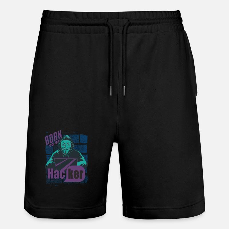 Hacker - Stanley/Stella Unisex Bio Joggingshorts Trainer  - Schwarz