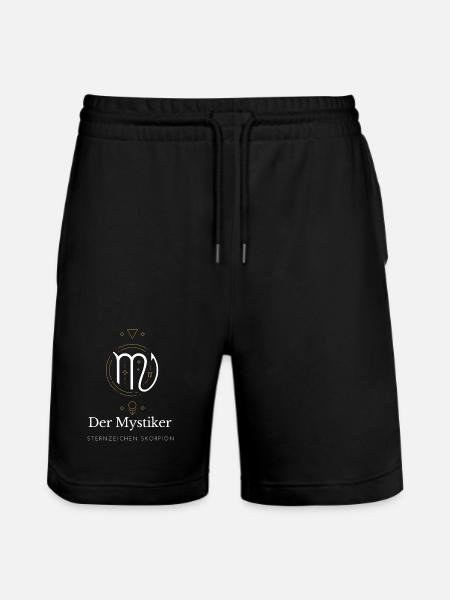 Der Mystiker - Sternzeichen Skorpion - Stanley/Stella Unisex Bio Joggingshorts Trainer  - Schwarz