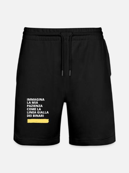 Immagina - motivo ironico e divertente - Pantaloncini da jogger ecologici unisex Trainer di Stanley/Stella - nero