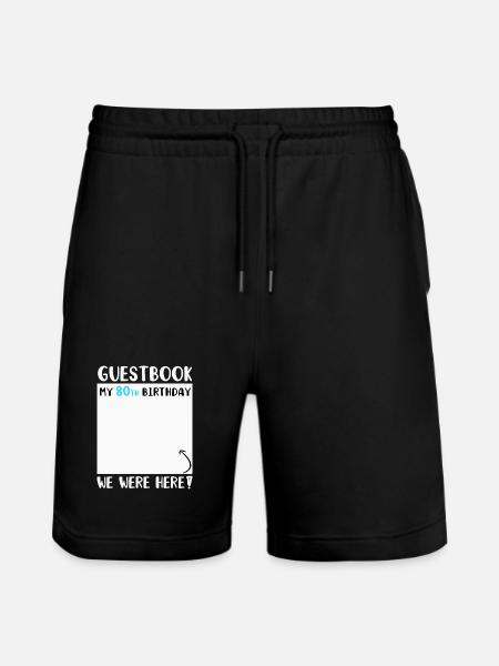 80e anniversaire - Short de jogging bio TRAINER Stanley/Stella unisexe - noir
