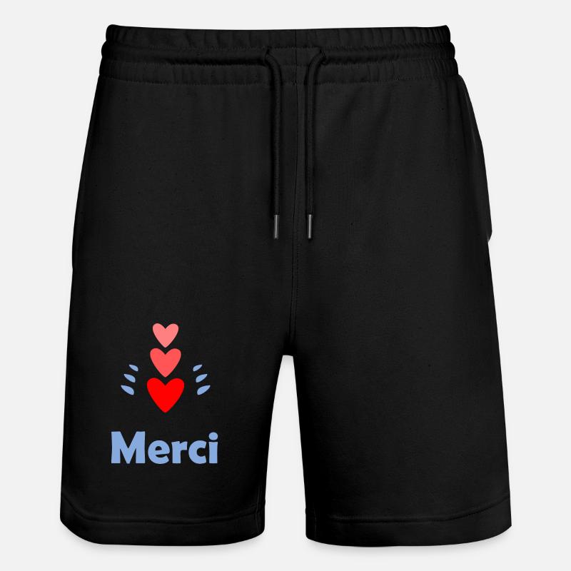 MAÎTRESSE. MERCI. MERCI MAÎTRESSE - Short de jogging bio TRAINER Stanley/Stella unisexe - noir