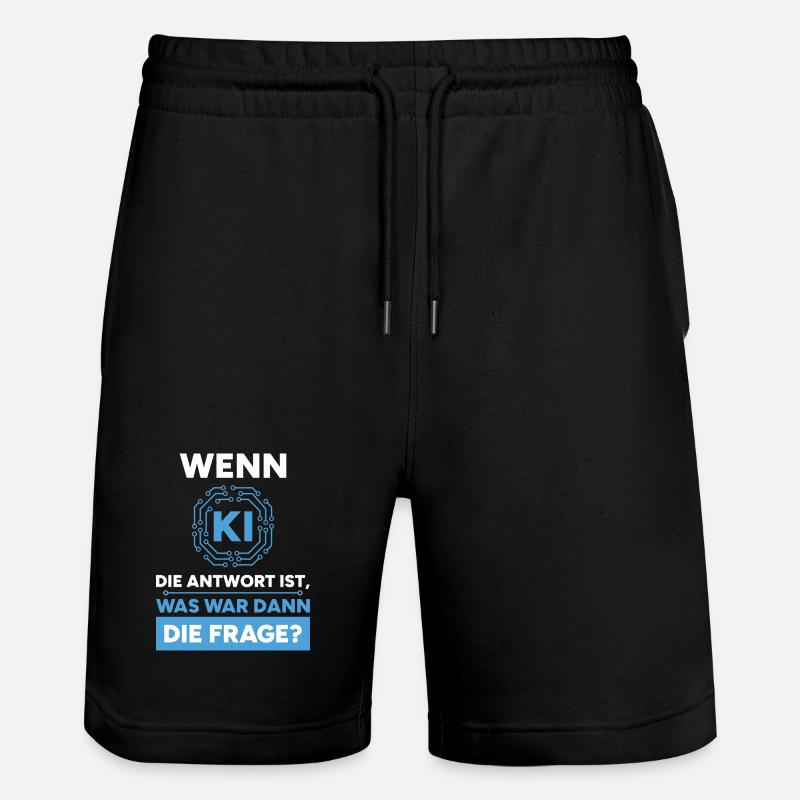 Intelligence artificielle Question Réponse Dire - Short de jogging bio TRAINER Stanley/Stella unisexe - noir