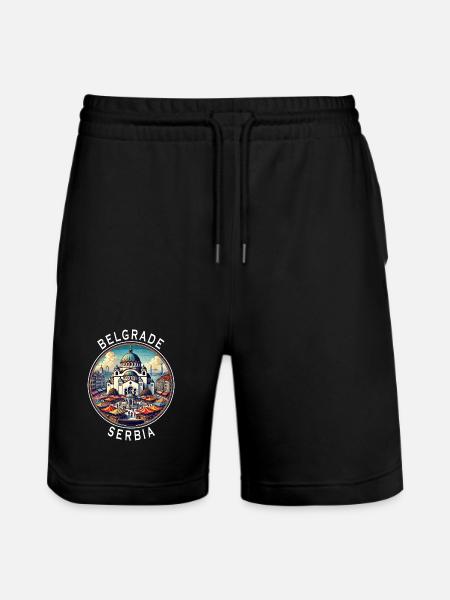 Belgrade, Serbie, Beograd Design - Short de jogging bio TRAINER Stanley/Stella unisexe - noir