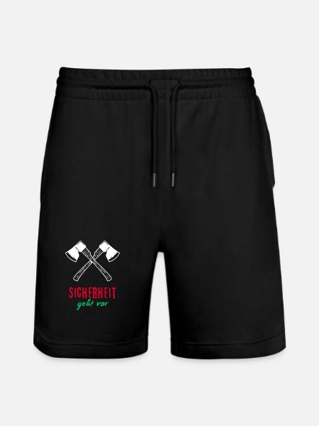 Sicherheit geht vor - Stanley/Stella Unisex Bio Joggingshorts Trainer  - Schwarz