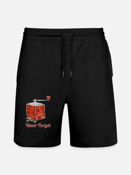 Kaffeemühle zum Kaffee mahlen - Stanley/Stella Unisex Bio Joggingshorts Trainer  - Schwarz
