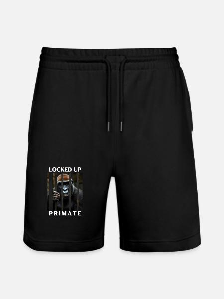 Sur primate fermé - Short de jogging bio TRAINER Stanley/Stella unisexe - noir