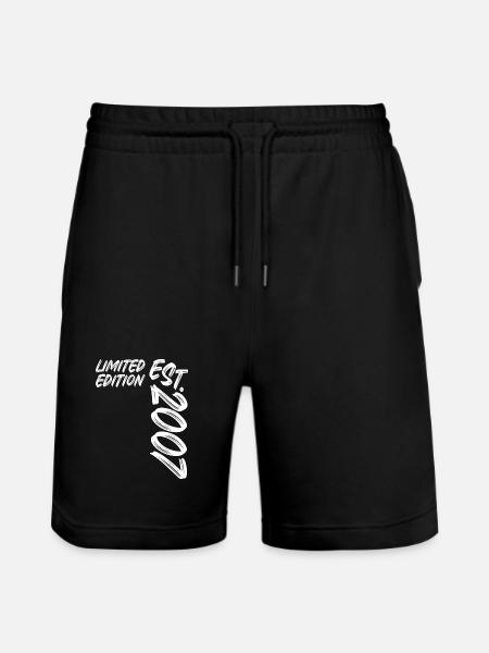 Limited Edition Est. 2007 - Stanley/Stella Trainer Unisex Organic Jogging Shorts - black