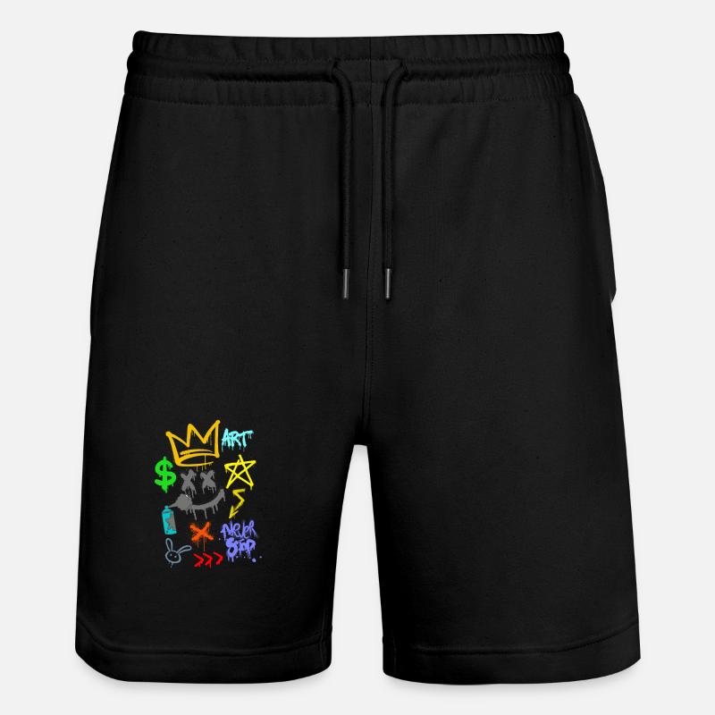 graffeur - art mural - urban spray - Short de jogging bio TRAINER Stanley/Stella unisexe - noir
