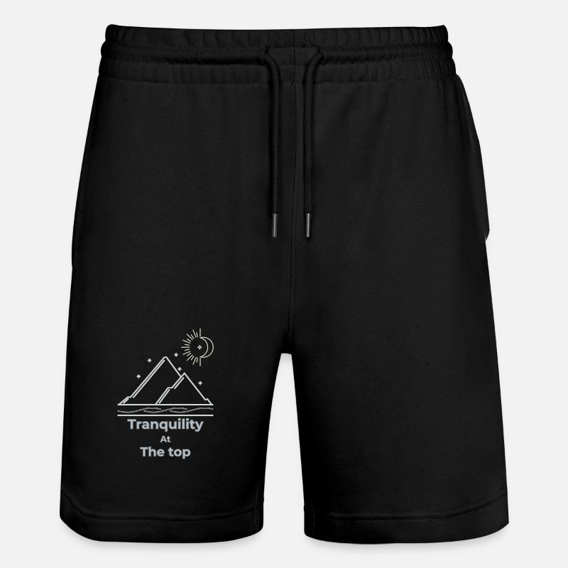 Tranquillité au sommet slow living - Short de jogging bio TRAINER Stanley/Stella unisexe - noir