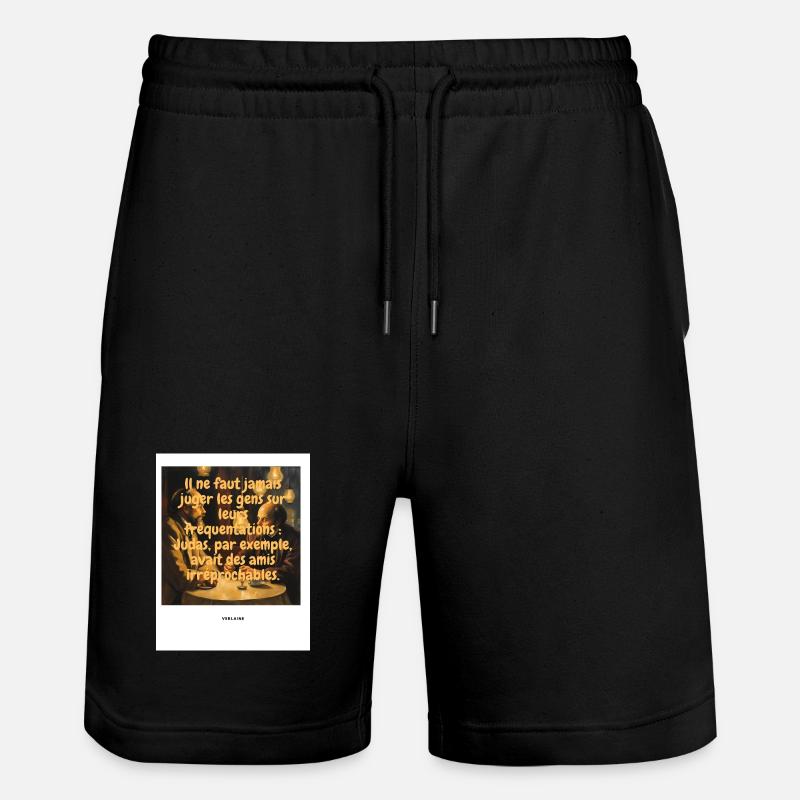 Judge - Short de jogging bio TRAINER Stanley/Stella unisexe - noir