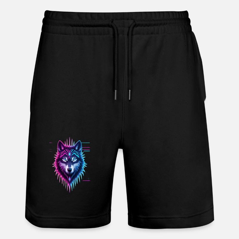 Couronne de Cristal de Loup Néon - Short de jogging bio TRAINER Stanley/Stella unisexe - noir