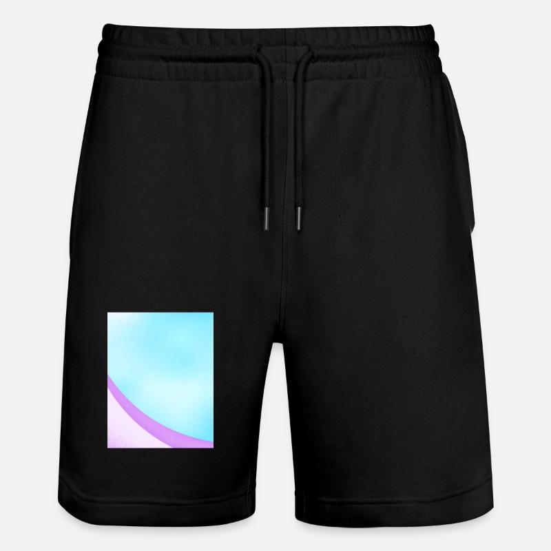Abstract Pastel Gradient Design - Stanley/Stella Trainer Unisex Organic Jogging Shorts - black