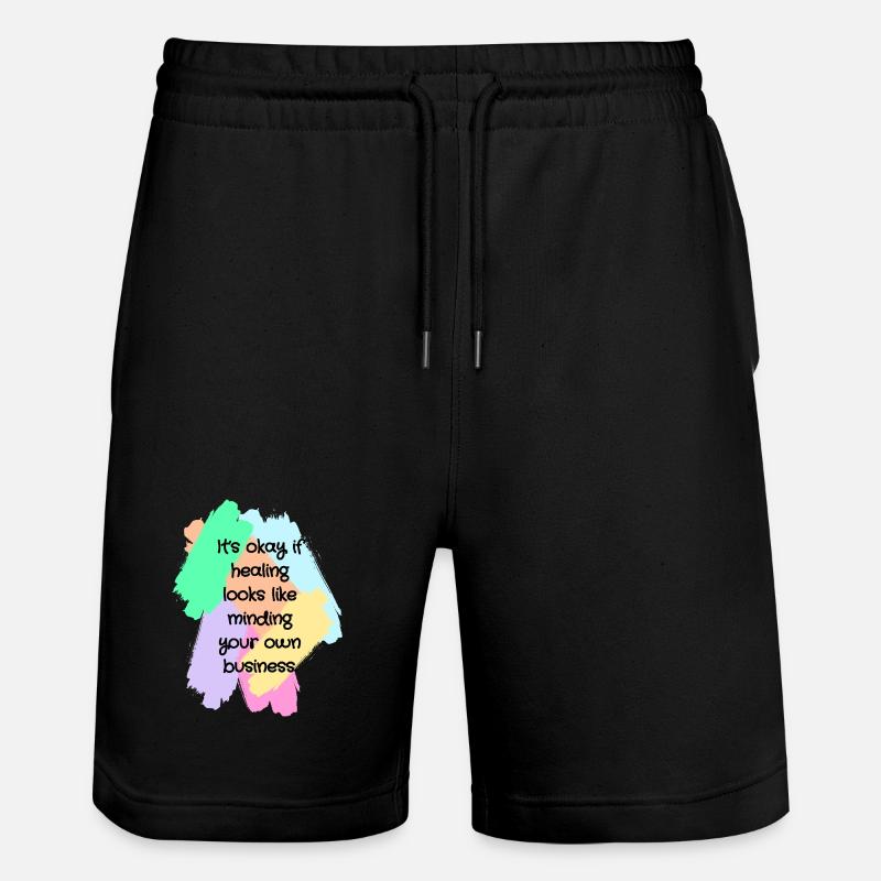 Healing Boundaries Slogan - Short de jogging bio TRAINER Stanley/Stella unisexe - noir