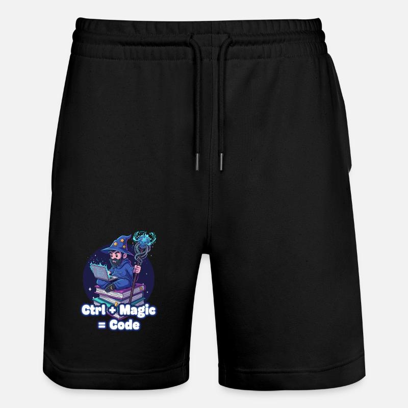 Ctrl Magic Code Zauberer - Stanley/Stella Unisex Bio Joggingshorts Trainer  - Schwarz