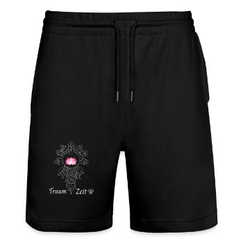 Attrape-Rêves Lotus du Temps du Rêve - Short de jogging bio TRAINER Stanley/Stella unisexe - noir - Devant - Nik (191cm) & Marisol (170cm)