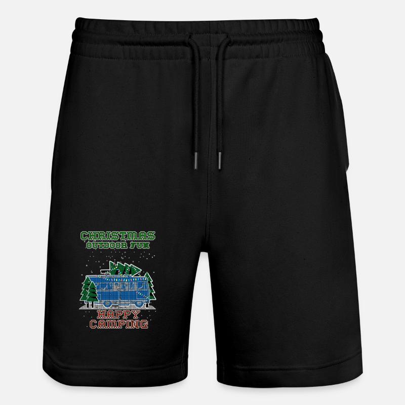 Camping de Noël - Short de jogging bio TRAINER Stanley/Stella unisexe - noir