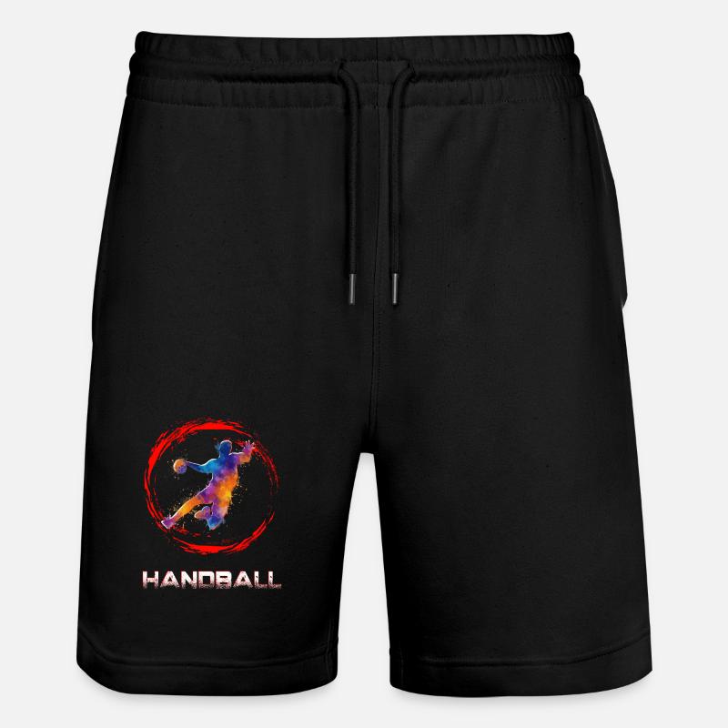 Handball - Short de jogging bio TRAINER Stanley/Stella unisexe - noir