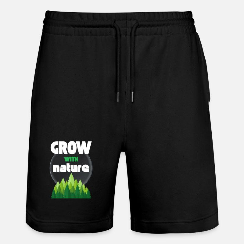 Grandir avec la nature - Short de jogging bio TRAINER Stanley/Stella unisexe - noir