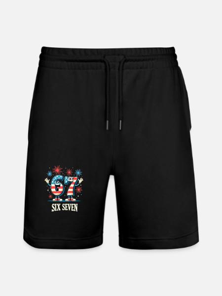 US Flag 67 Memes Six Seven - Short de jogging bio TRAINER Stanley/Stella unisexe - noir