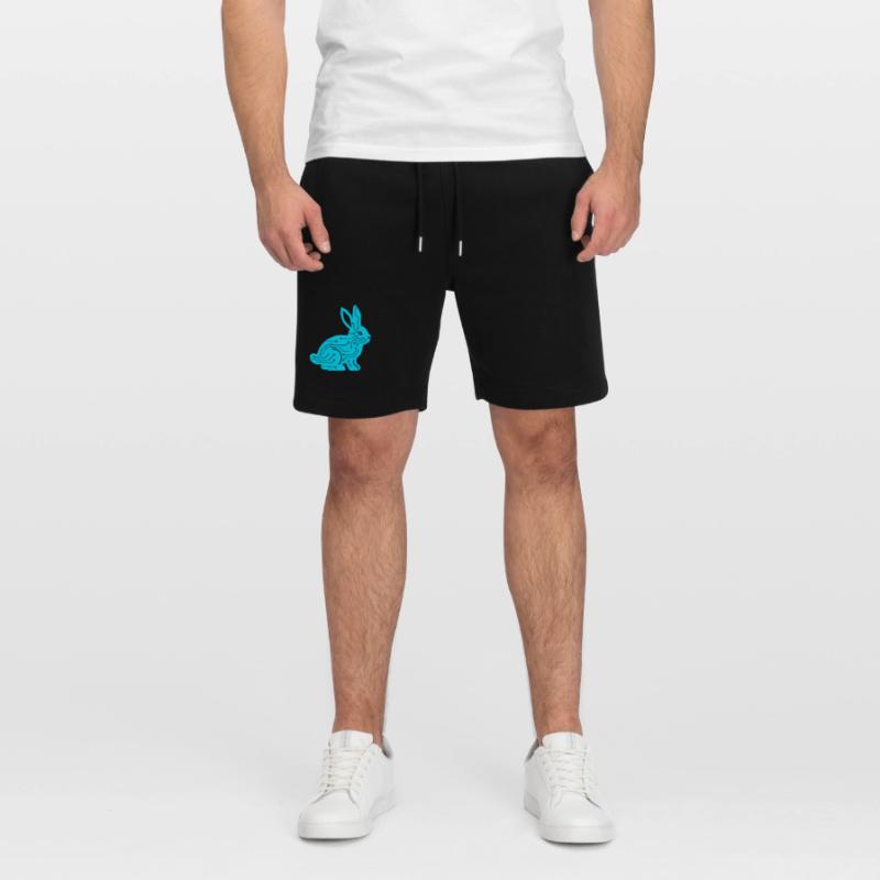 Cyber Rabbit Circuit Board Tech Vector Short de jogging bio TRAINER Stanley/Stella unisexe