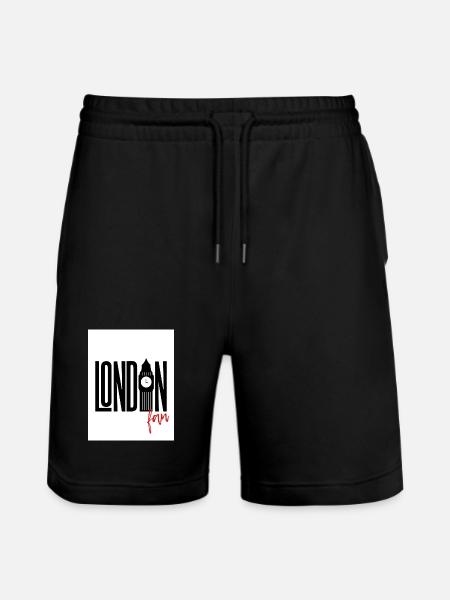 Fan de Londres - Short de jogging bio TRAINER Stanley/Stella unisexe - noir