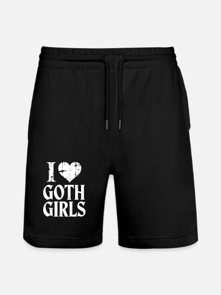 J’aime les filles gothiques - Short de jogging bio TRAINER Stanley/Stella unisexe - noir