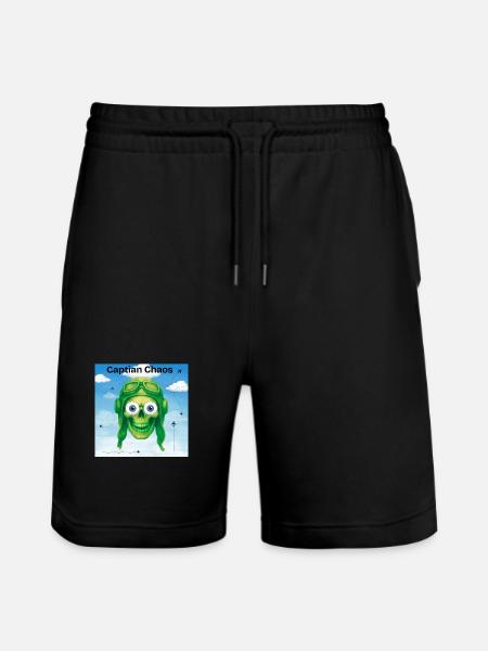 Captain Chaos t-shirt - Stanley/Stella Trainer Unisex Organic Jogging Shorts - black
