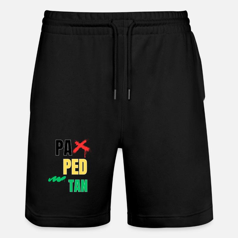 pa_ped_tan - Stanley/Stella Unisex Bio Joggingshorts Trainer  - Schwarz
