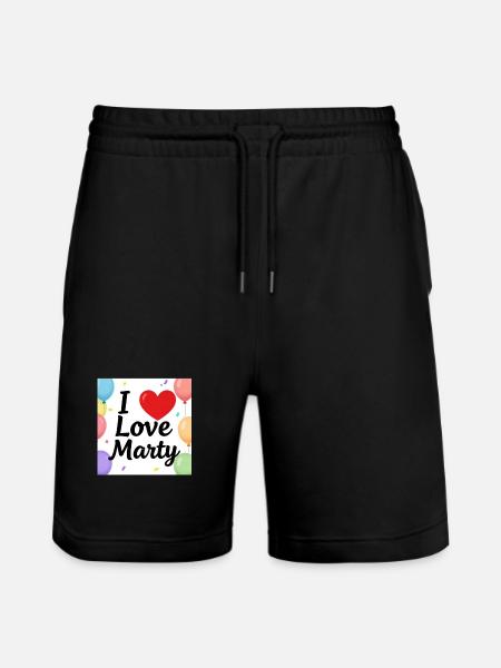 J’adore Marty Balloons - Short de jogging bio TRAINER Stanley/Stella unisexe - noir