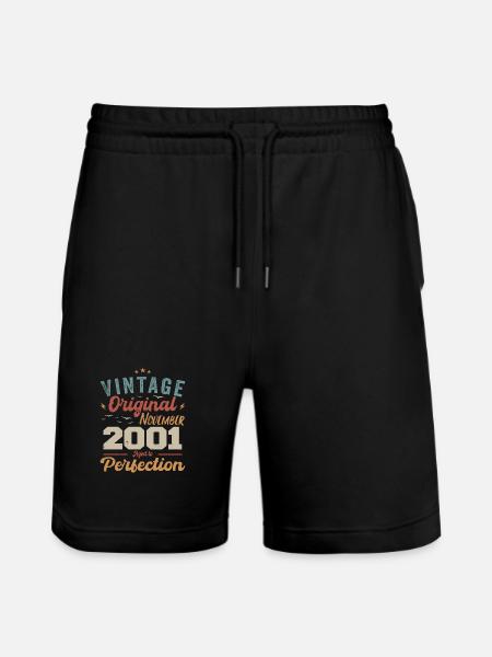 Legendary since November 2001 - 2001 - Stanley/Stella Trainer Unisex Organic Jogging Shorts - black