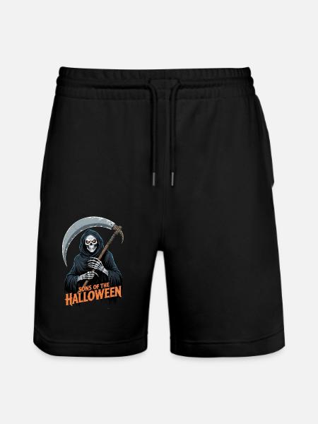 Halloween Grim Reaper - Stanley/Stella Trainer Unisex Organic Jogging Shorts - black