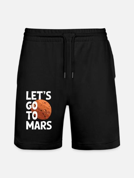Mars Planet Planet Solar System - Stanley/Stella Trainer Unisex Organic Jogging Shorts - black