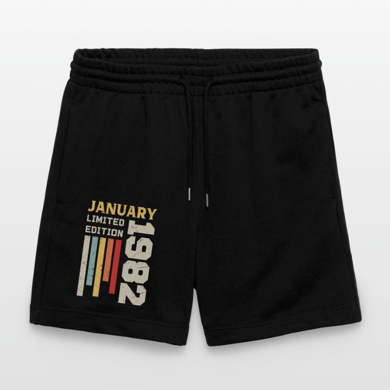 Januar 1982 - Januar 1982 Geburtstagsgeschenk Stanley/Stella Unisex Bio Joggingshorts Trainer 