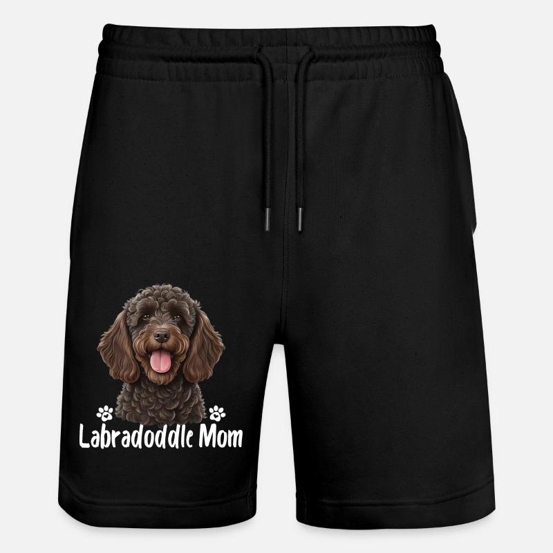 Maman Labradoddle - Short de jogging bio TRAINER Stanley/Stella unisexe - noir