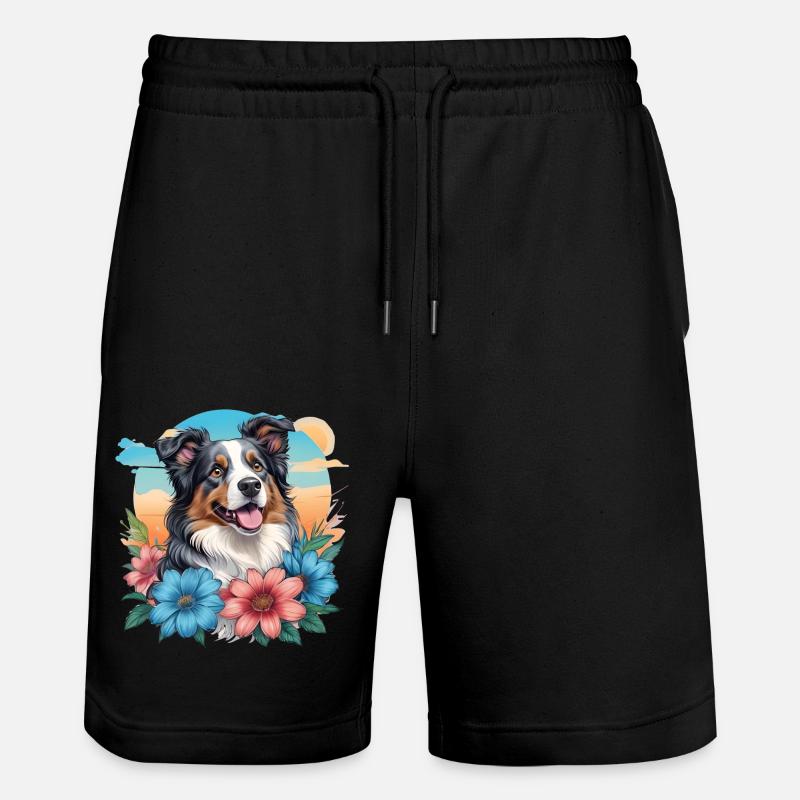 Berger australien - Short de jogging bio TRAINER Stanley/Stella unisexe - noir
